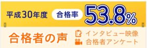 アガルート宅建士講座合格実績